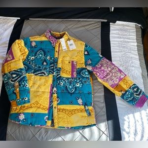 BDG x Urban Outfitters | Multicolor Paisley Puffer Shirt Jacket | Men’s XL | New